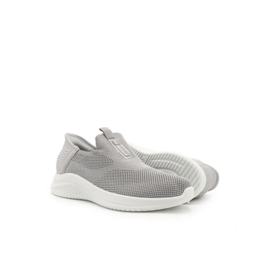 Zapatilla elástica slip on gris