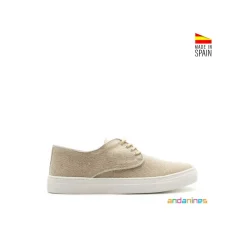Zapatilla lino casual natural