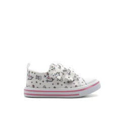 Zapatilla lona unicornios blanca