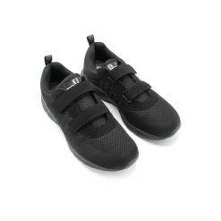 Zapatilla memory velcros negra