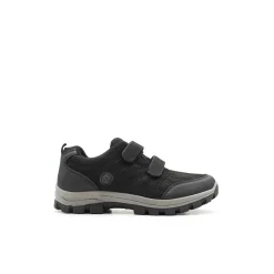 Zapatilla negra con velcros estilo trekking