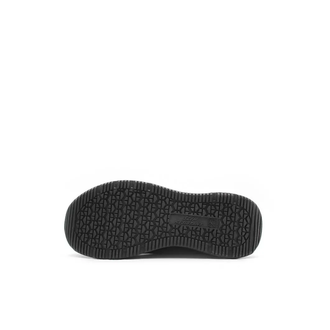 Zapatilla negra memory antideslizante