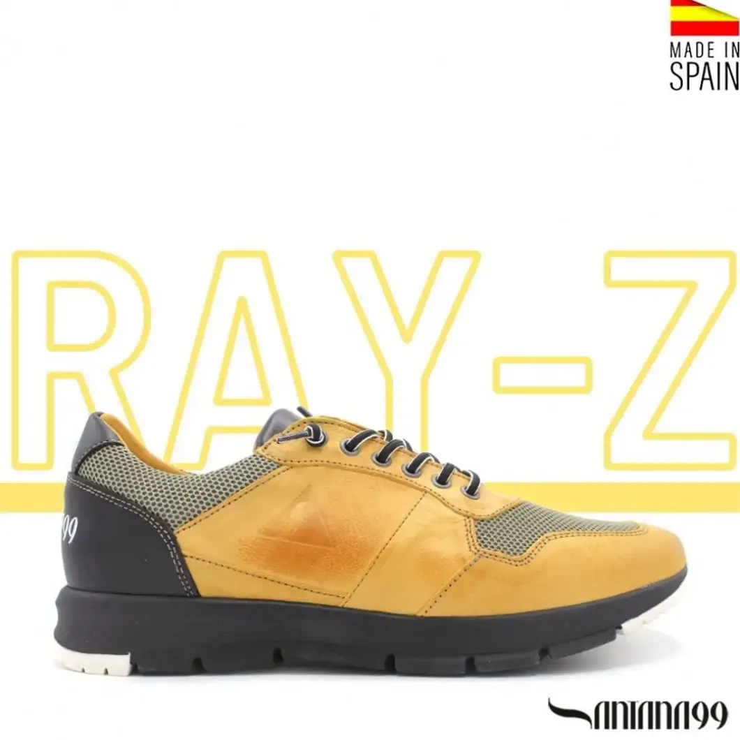 ZAPATILLA PIEL RAY-Z AMARILLA
