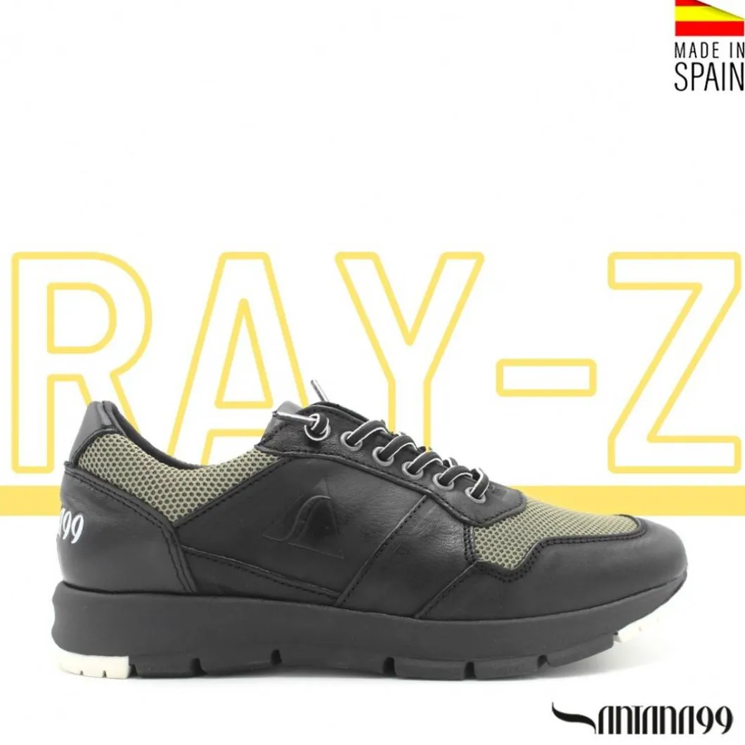Zapatilla piel RAY-Z negra