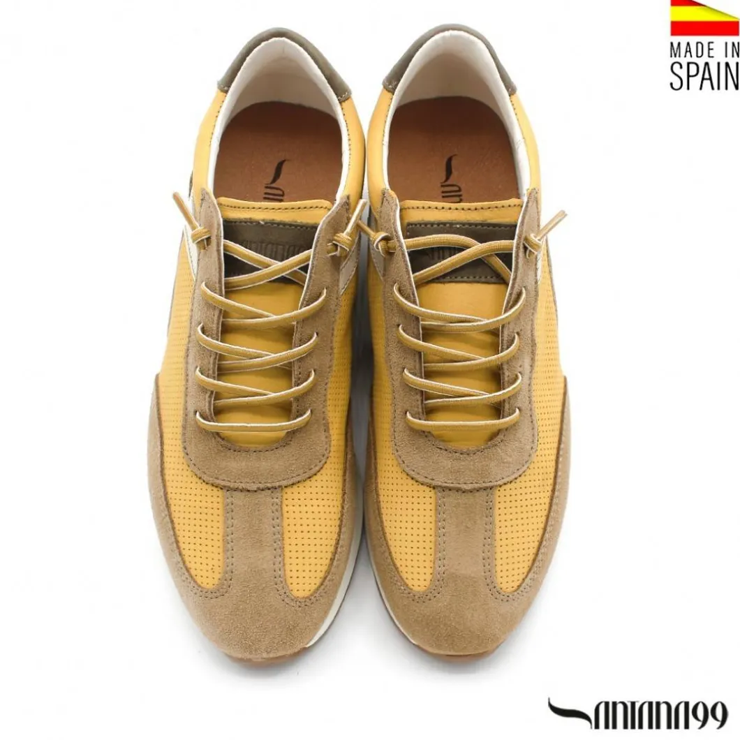 ZAPATILLA PIEL URBAN AMARILLA