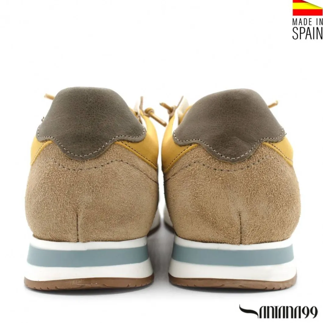 ZAPATILLA PIEL URBAN AMARILLA