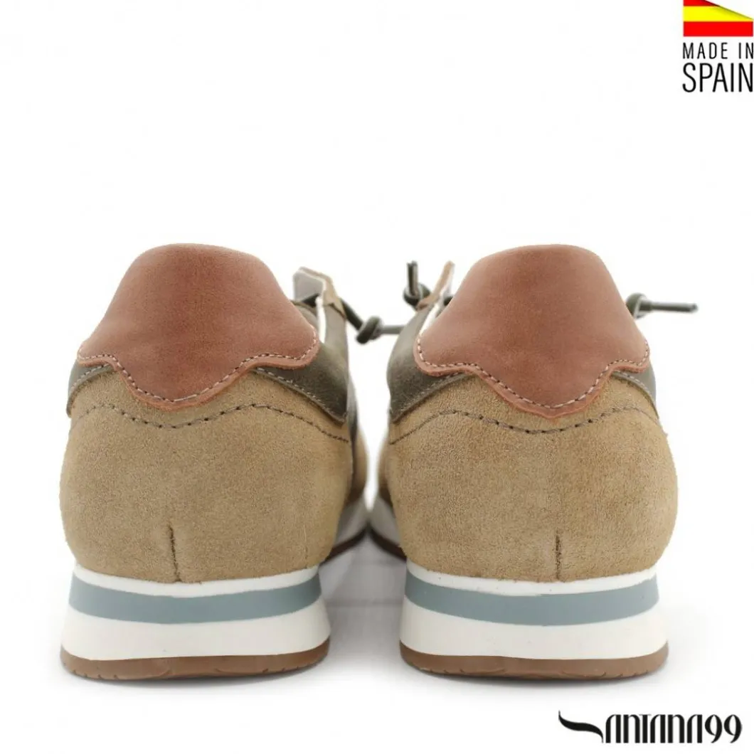 ZAPATILLA PIEL URBAN KAKI