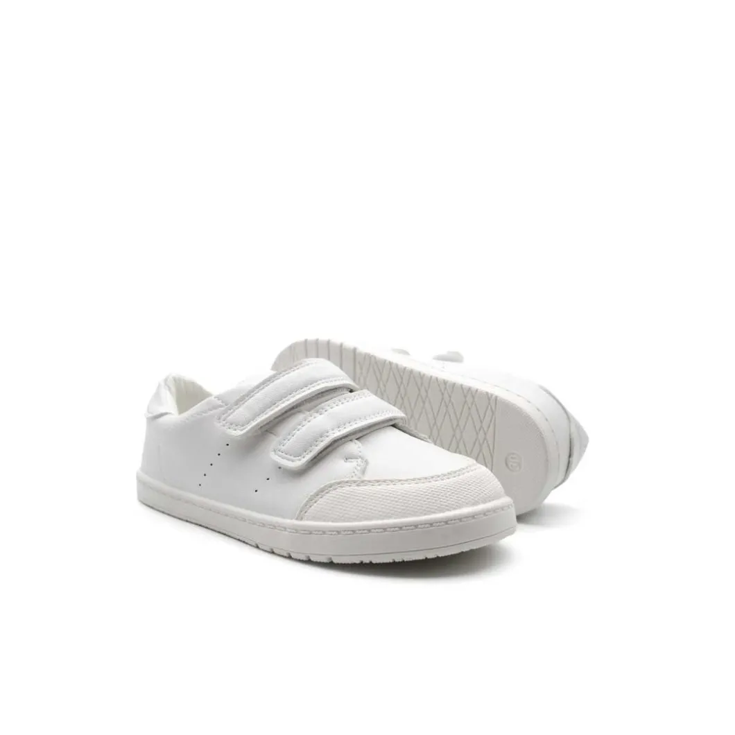 Zapatilla respetuosa colegial blanca