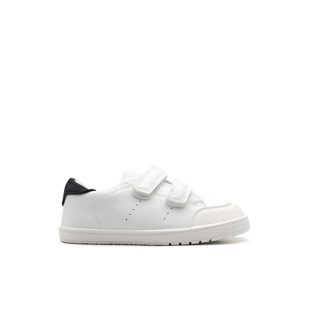 Zapatilla respetuosa colegial marino blanco