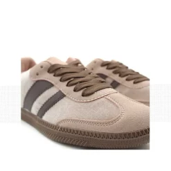 Zapatilla terciopelo rosa tipo bamba