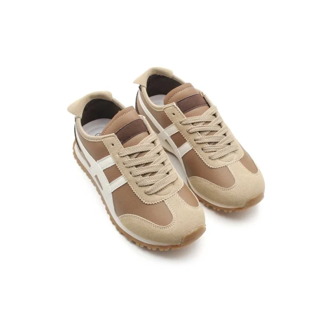 Zapatilla Tiger marrón retro