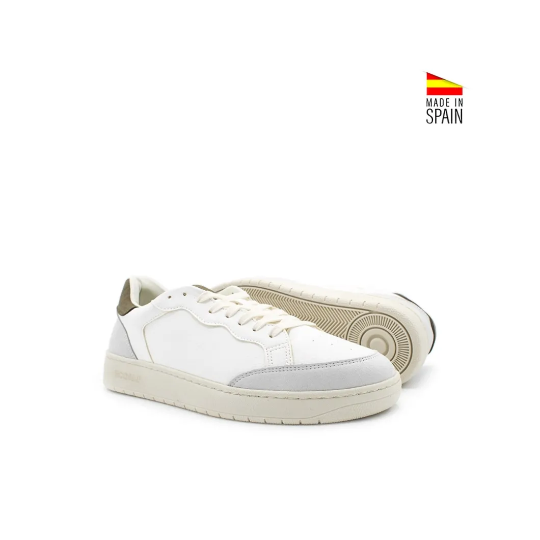 Zapatilla vegana blanco khaki