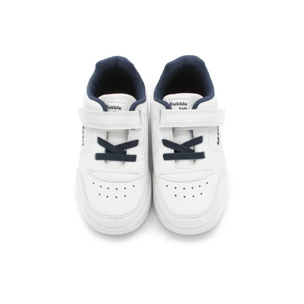 Zapatilla velcro blanco/marino