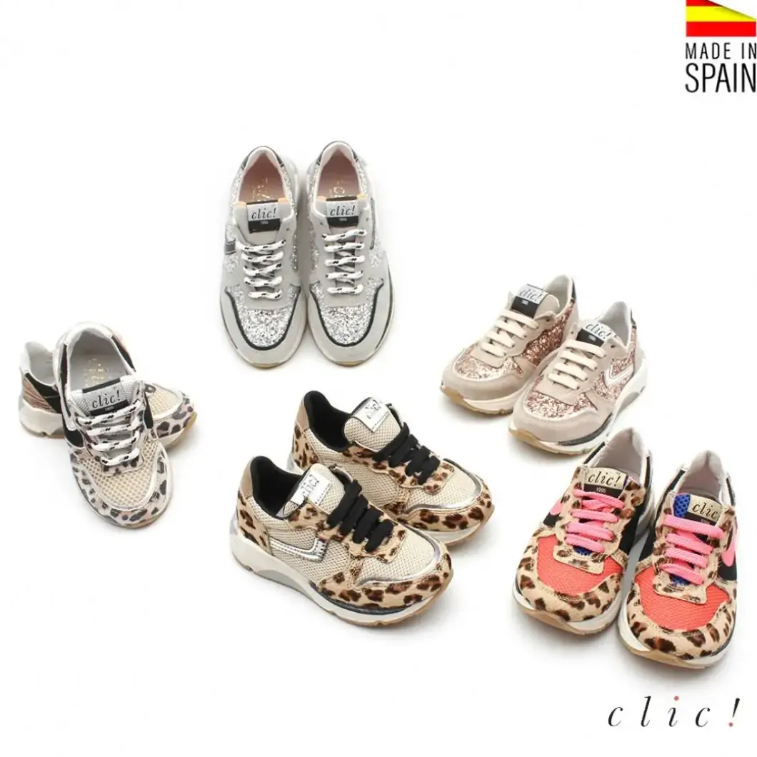 Zapatillas casual leopardo o glitter