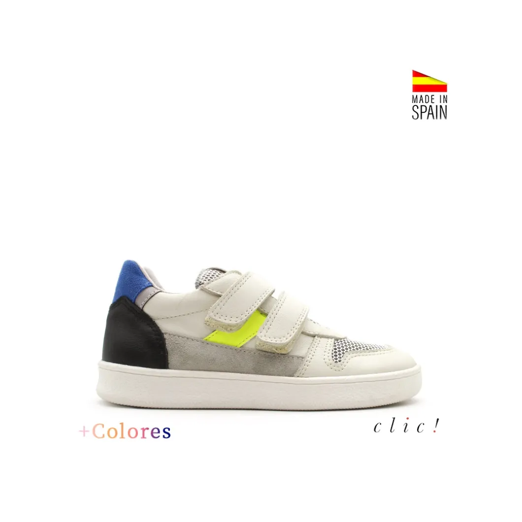Zapatillas de colores con velcros Clic!