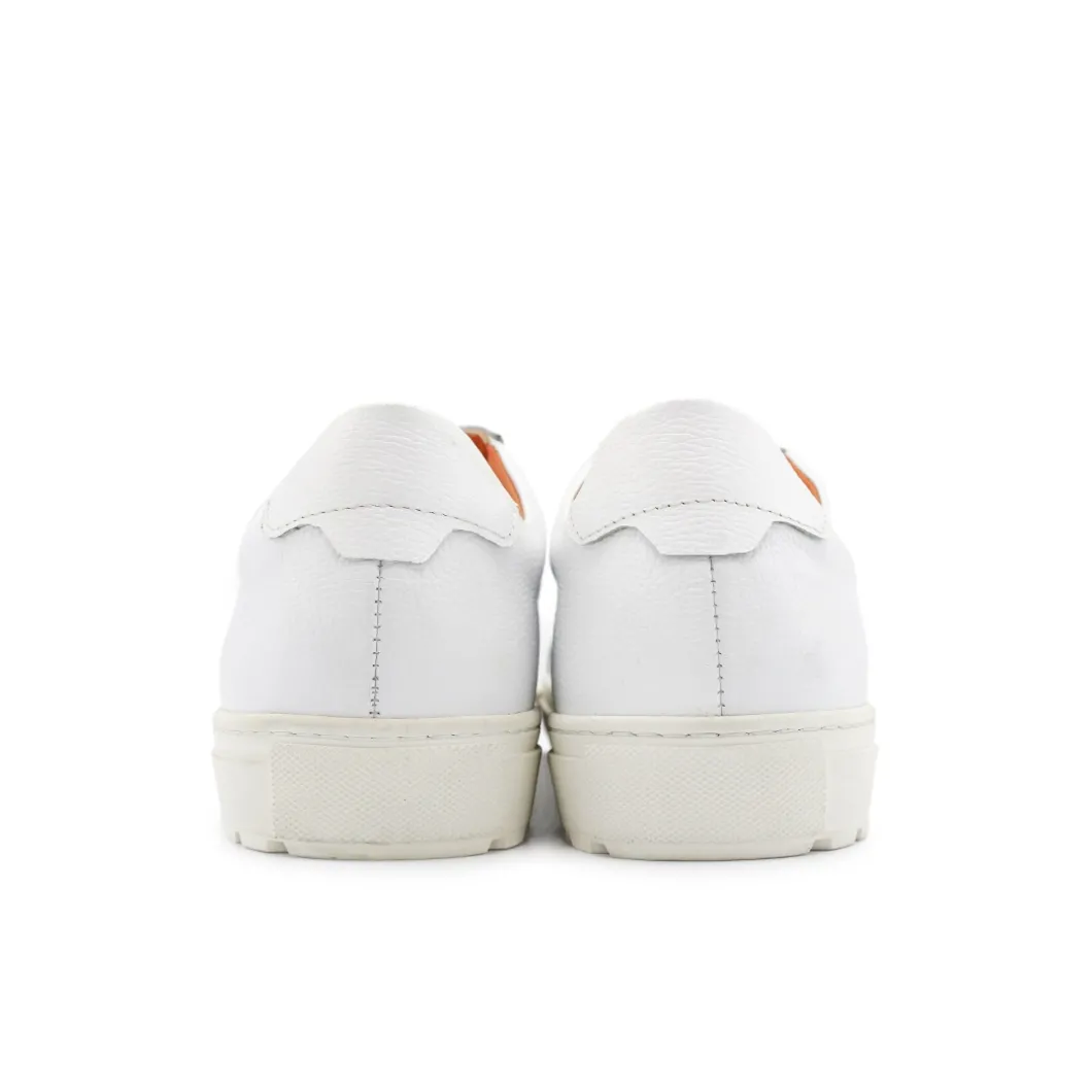 Zapatillas de piel blanca