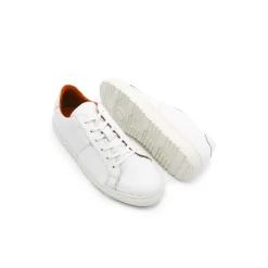 Zapatillas de piel blanca