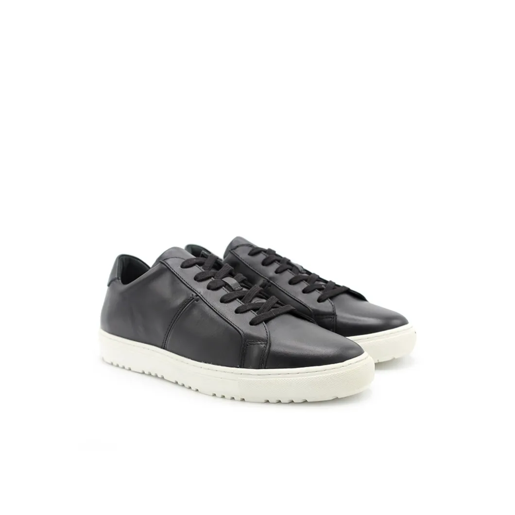 Zapatillas de piel negra