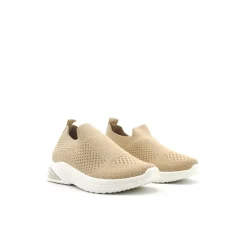 Zapatillas elástica de verano beige