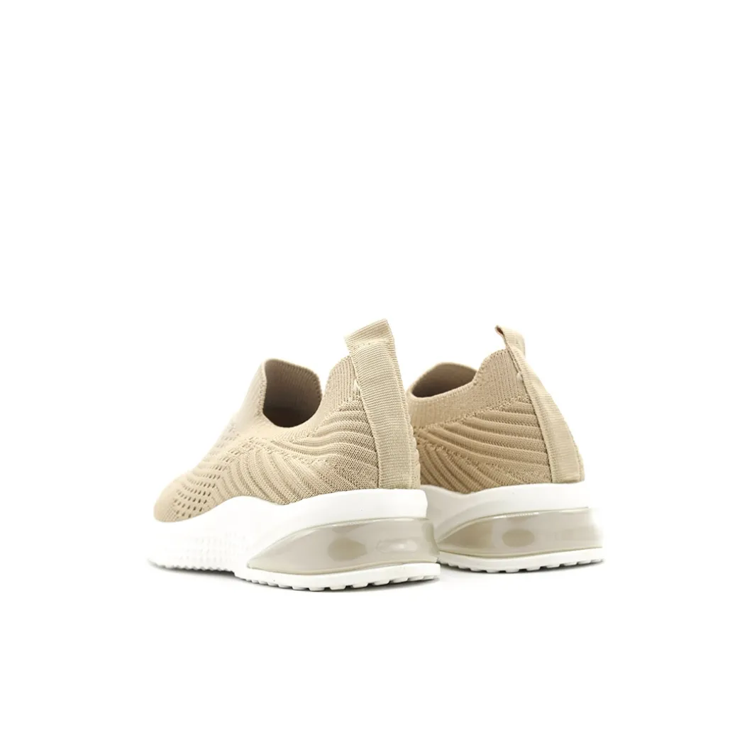 Zapatillas elástica de verano beige