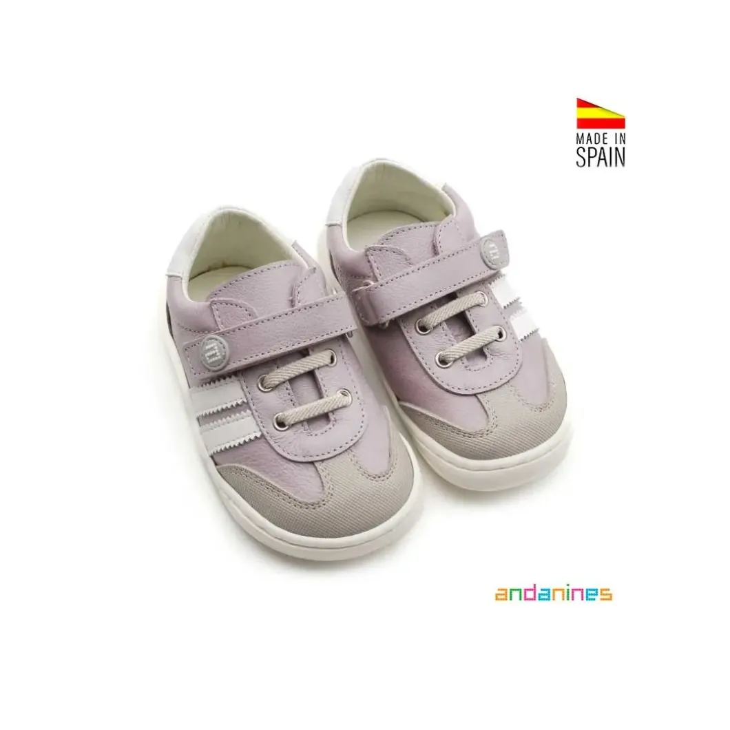 Zapatillas lilas barefoot Andanines