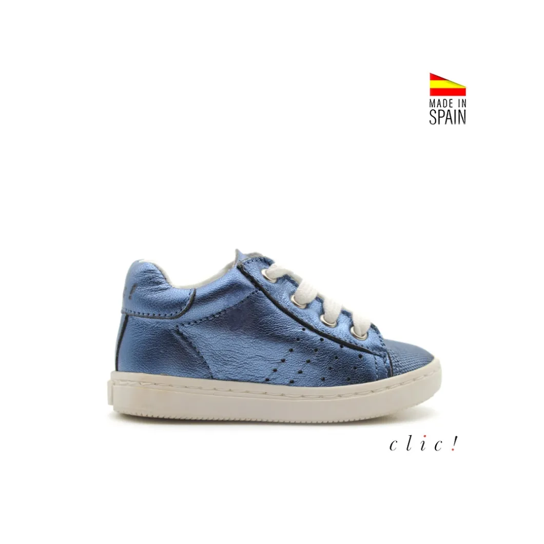 Zapatillas metalizadas cordones de Clic!
