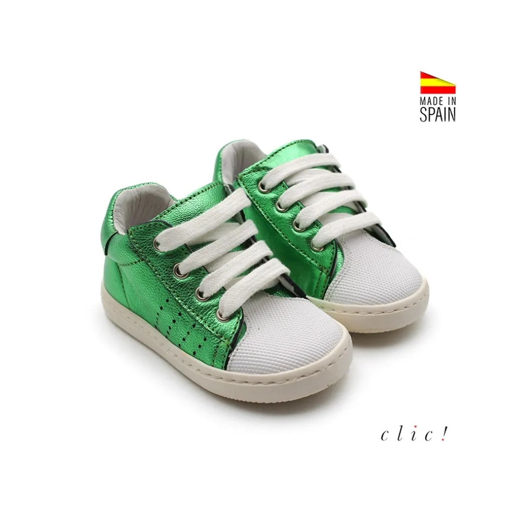 Zapatillas metalizadas cordones de Clic!