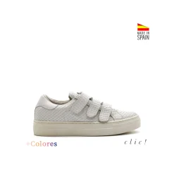 Zapatillas trenzada con velcros Clic!