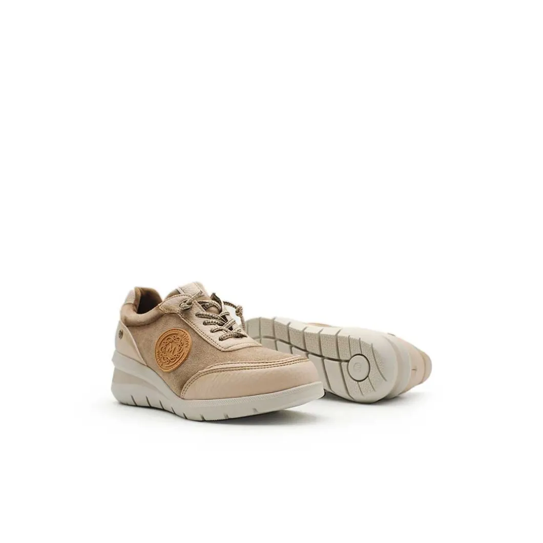 Zapatillas vestir cuña cordón elástico