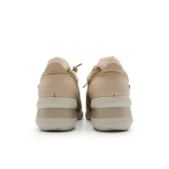 Zapatillas vestir cuña cordón elástico