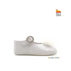 Zapatitos bebé blanco con suela blanda
