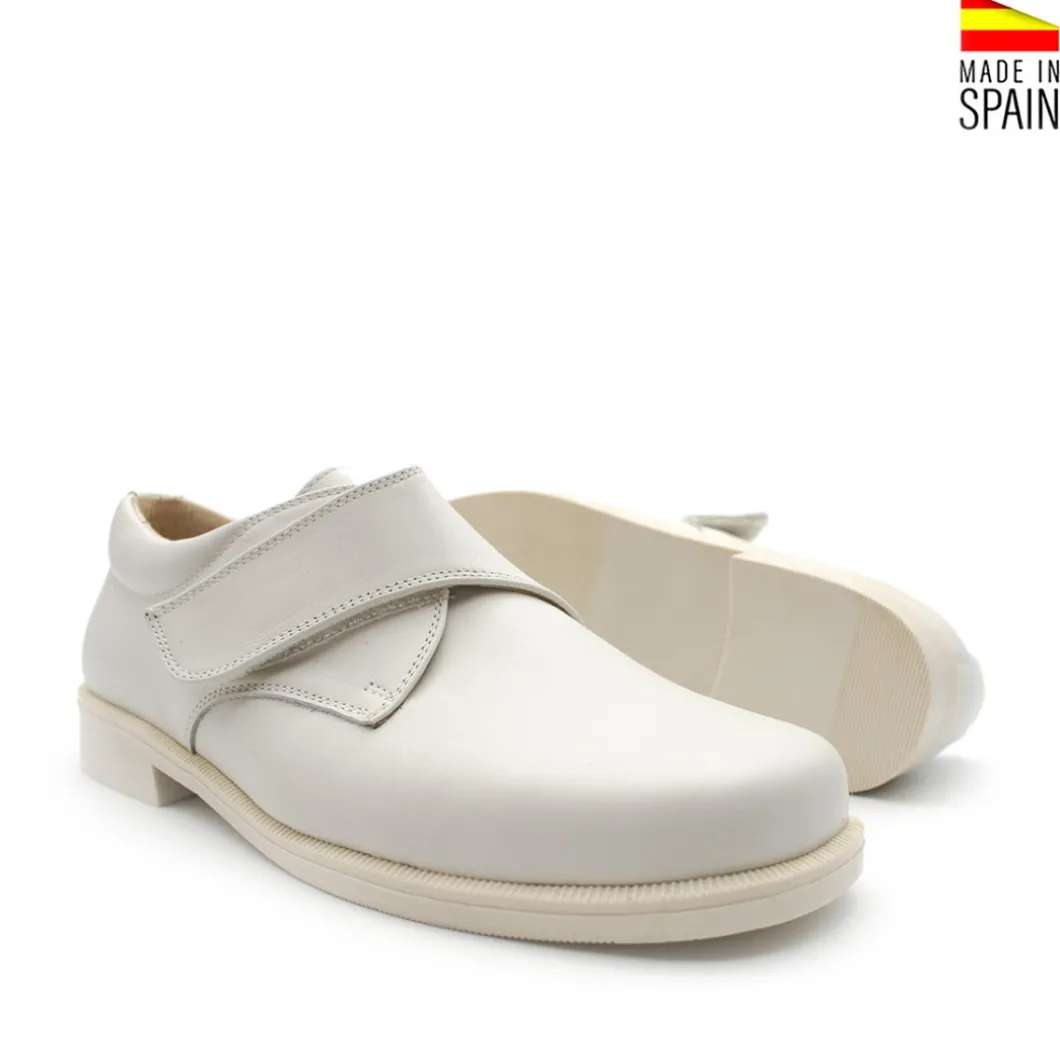 Zapato 1015 velcro beige claro