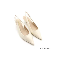 Zapato beige tacón cómodo​