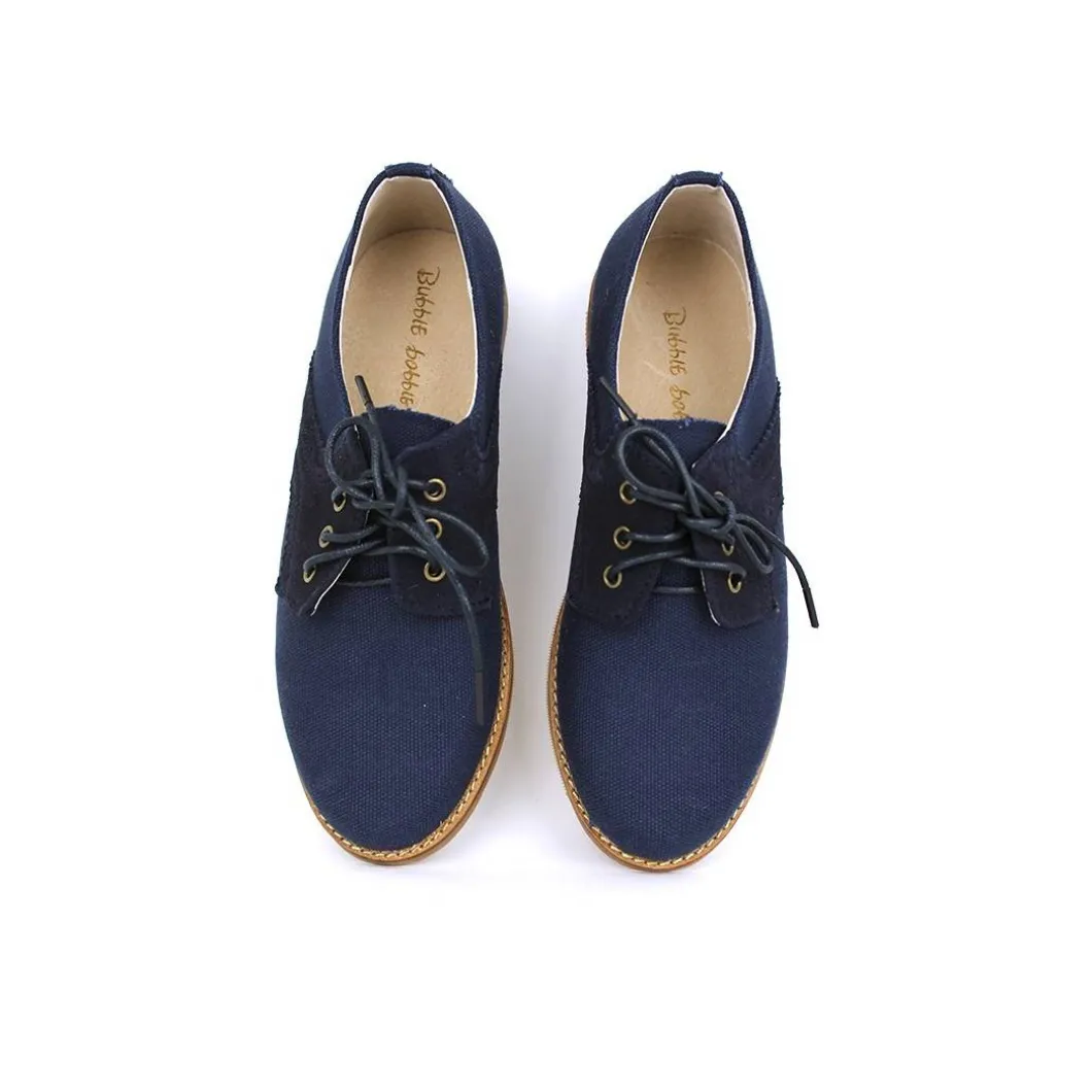 Zapato blucher azul marino comunión