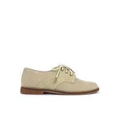 Zapato blucher beige comunión
