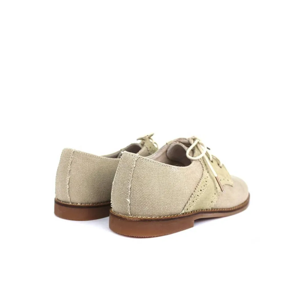 Zapato blucher beige comunión
