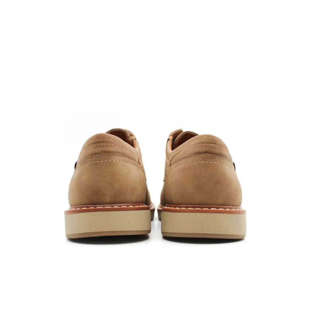 Zapato blucher casual camel