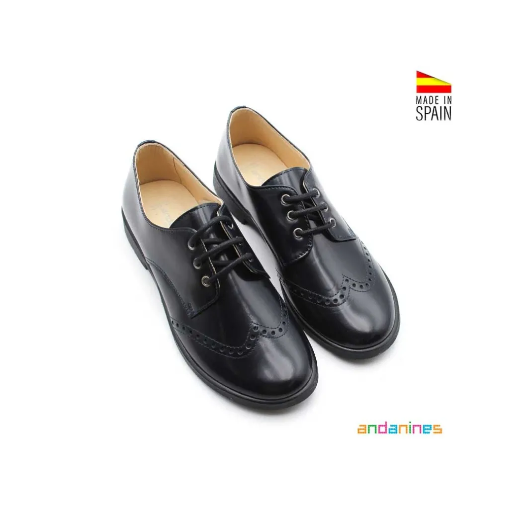 Zapato blucher ingles azul marino florentic