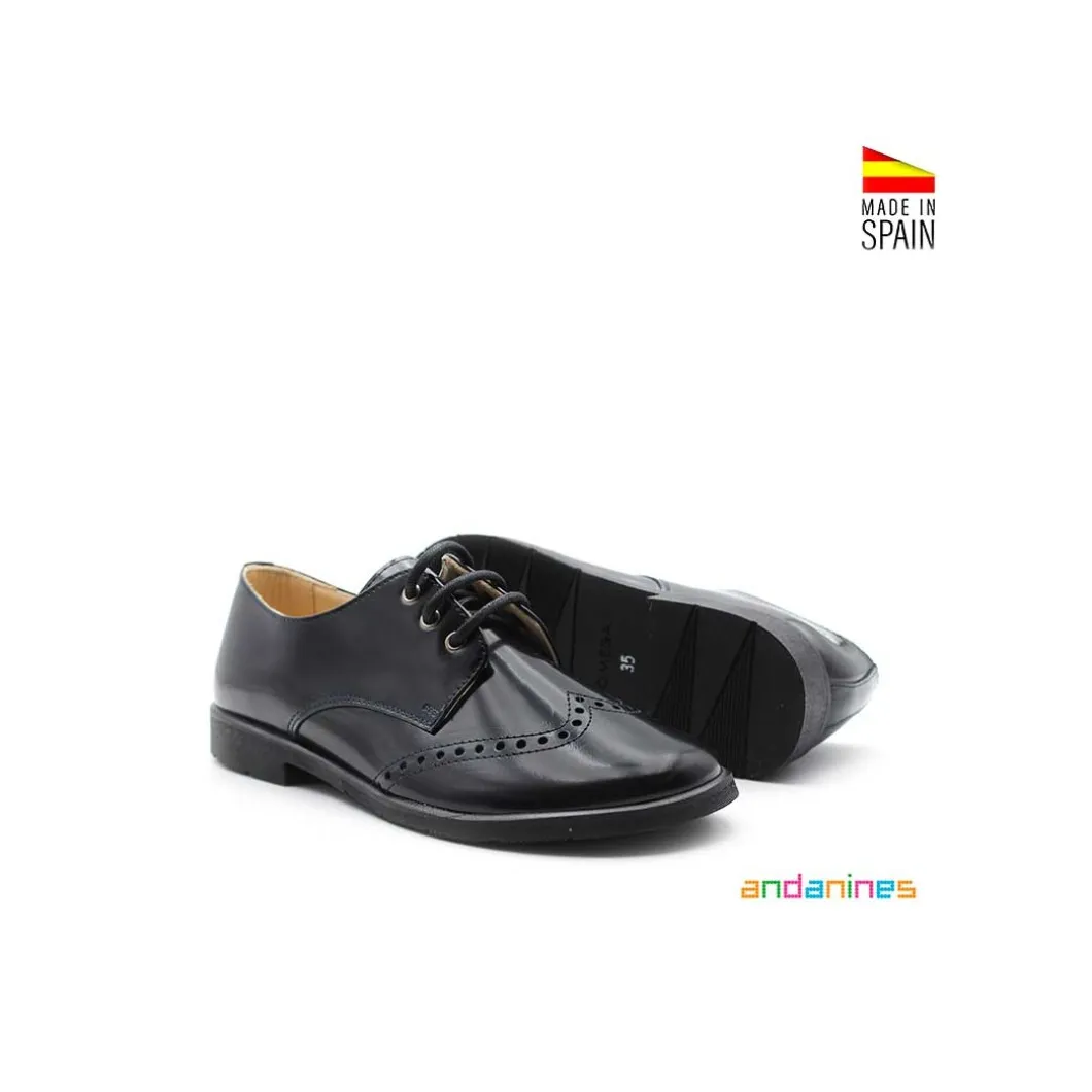 Zapato blucher ingles azul marino florentic