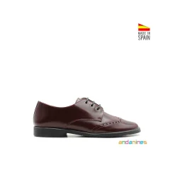 Zapato blucher ingles burdeos florentic