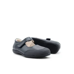 Zapato colegial niña azul marino