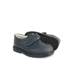 Zapato colegial niño azul marino