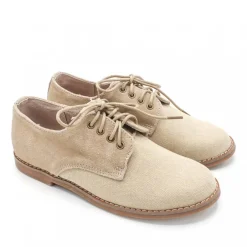 Zapato comunión lino beige