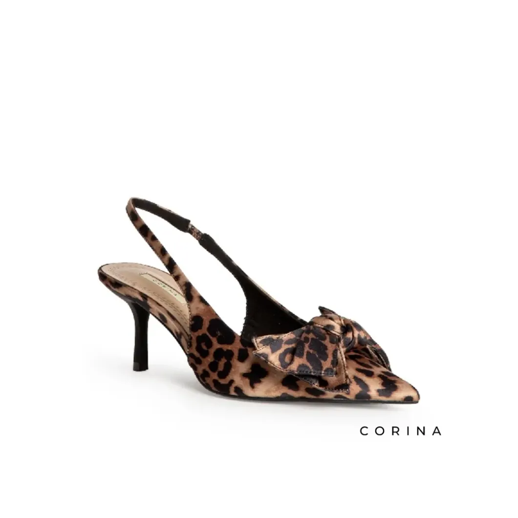Zapato de salón destalonado leopardo