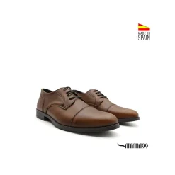 Zapato de vestir marrón de piel