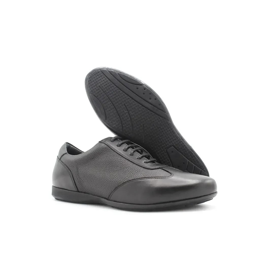 Zapato deportivo piel negro