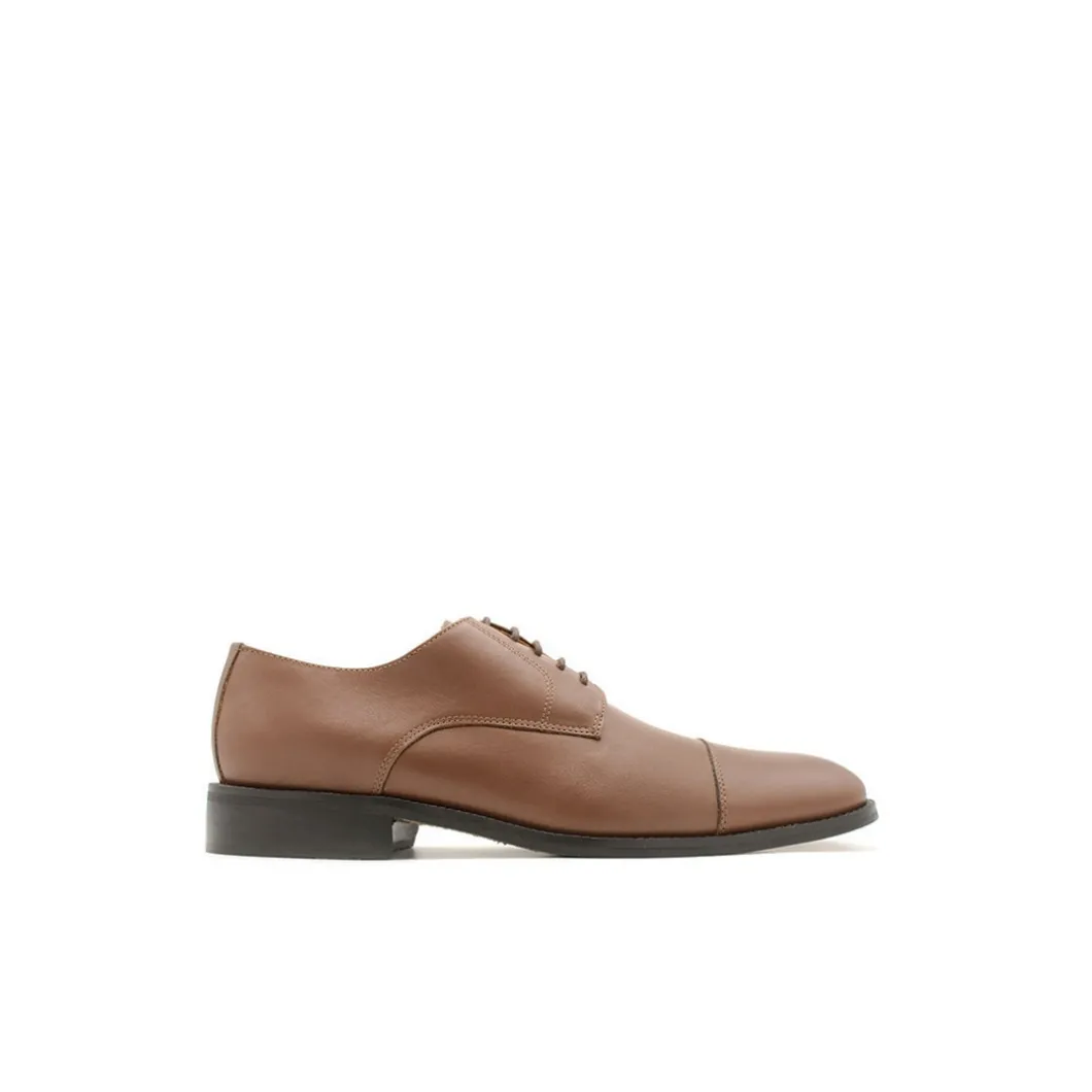 Zapato derby cuero marron