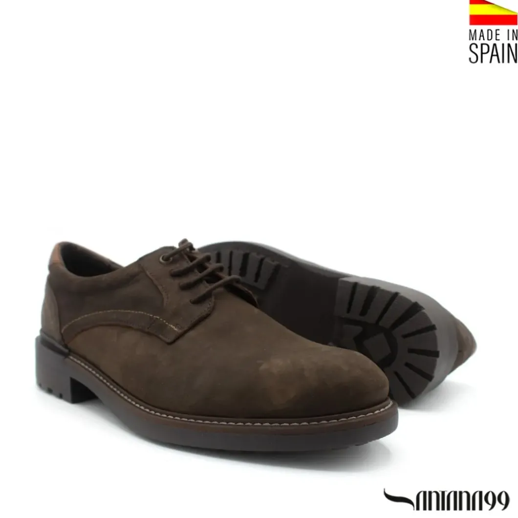 Zapato marrón piel nobuck