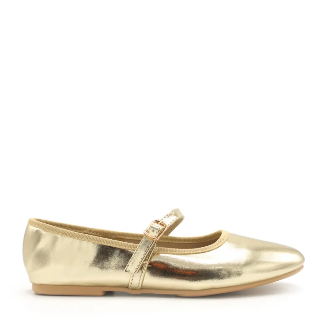 Zapato mercedita dorada