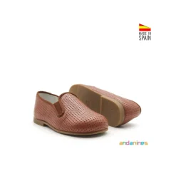 Zapato mocasín elasticos marrón